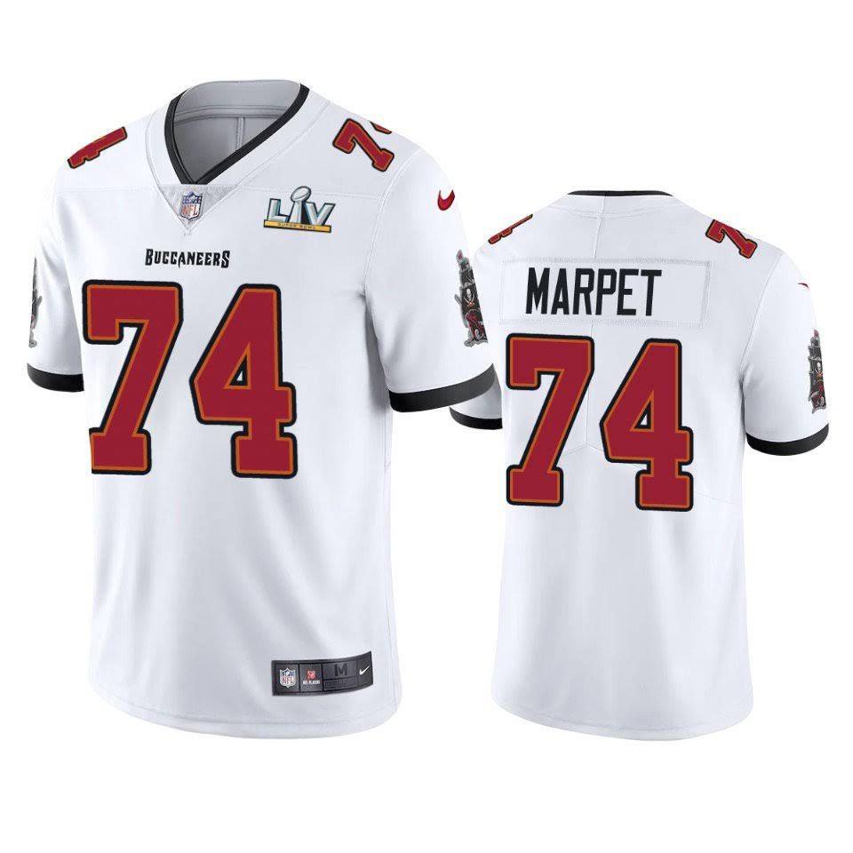 Men Tampa Bay Buccaneers #74 Ali Marpet Nike White Super Bowl LV Limited NFL Jersey->tampa bay buccaneers->NFL Jersey